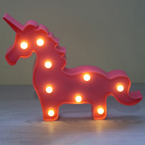 Ночник "Единорог" (розовый)