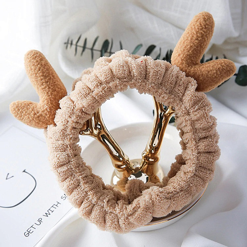 Повязка на голову "Бемби" (бежевый)