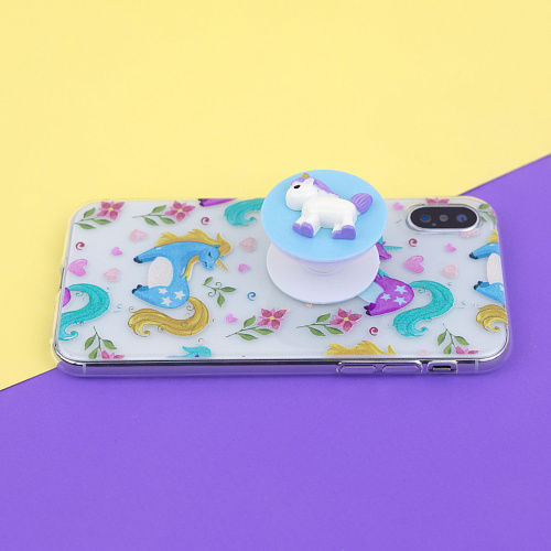 Держатель для телефона/попсокет "Единорожка" (фиолетовый)