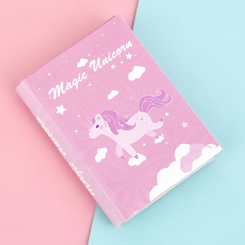 Набор стикеров "Flying unicorn" (розовый)