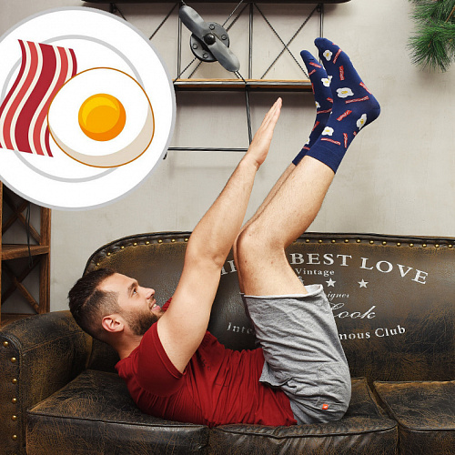 Носки мужские "Завтрак"