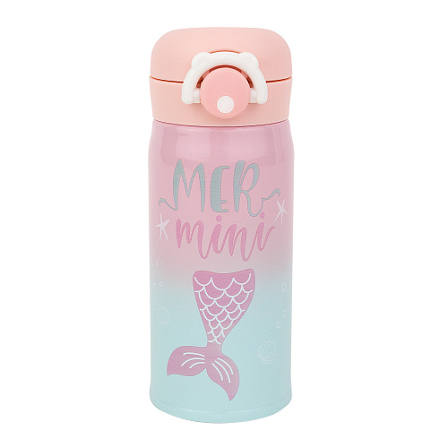 Термос "Mermaids" (мятный снизу)