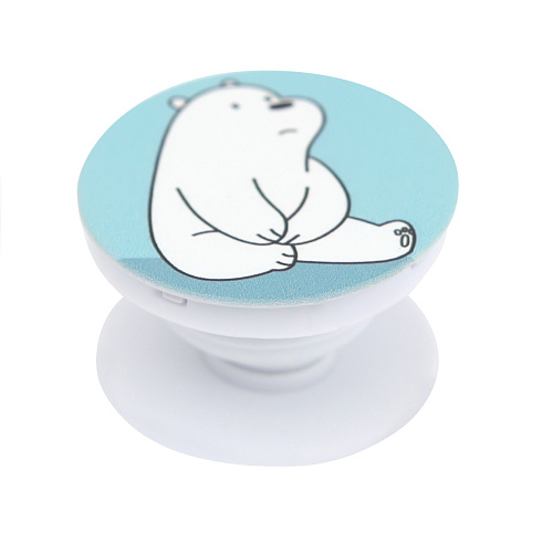 Держатель для телефона/попсокет "Bear white"