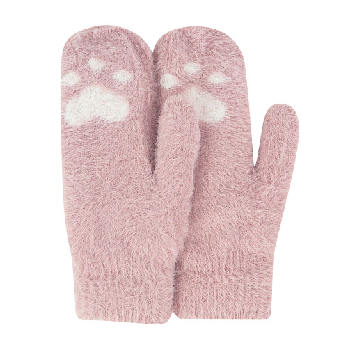 Варежки "Лапка" (розовые)