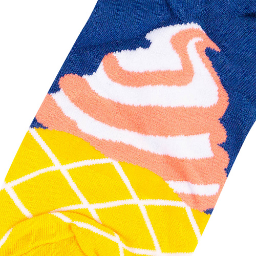 Носки короткие "Рожки мороженого"