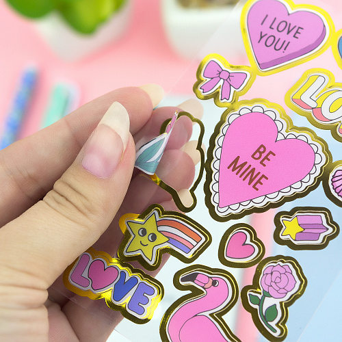 Наклейки "Colorful ver.1" (love)