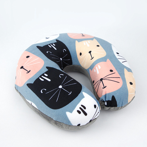 Подушка для путешествий "Cats", Memory Foam