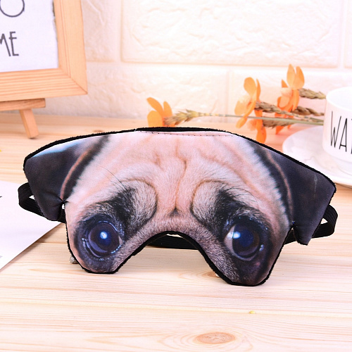 Маска для сна "Мопсик"