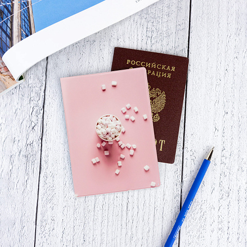 Обложка для паспорта "Mini marshmallows"