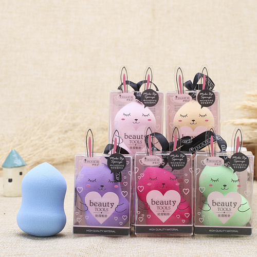 Спонж в декоративной коробке "Beauty Tools" голубой