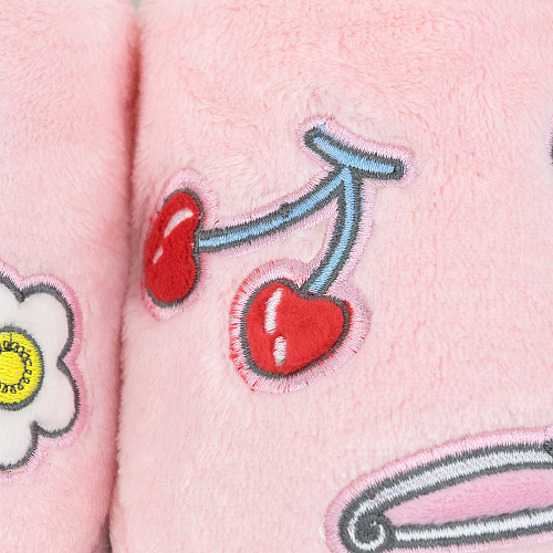Тапочки "Kawaii patch" (розовые)