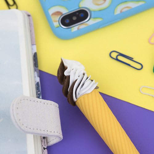 Ручка "Мороженое" (коричневая)