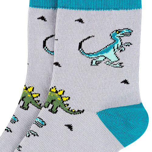 Носки детские "Динозавры", разм.20-22 (7-9 лет)