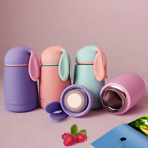 Термос "Ушастый кролик" (мятный)