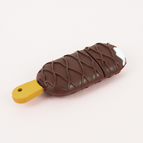 USB-флешка "Эскимо" (коричневая сетка)