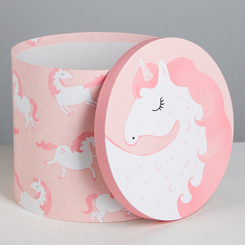 Подарочная коробка «Зверята», 19,5 × 22 см (единороги)