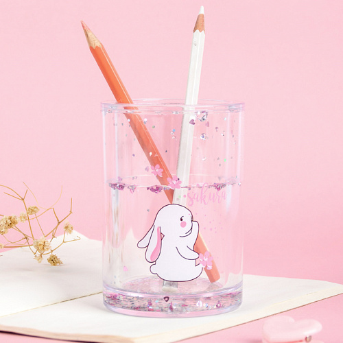 Подставка для ручек "Зайка" (сидит)