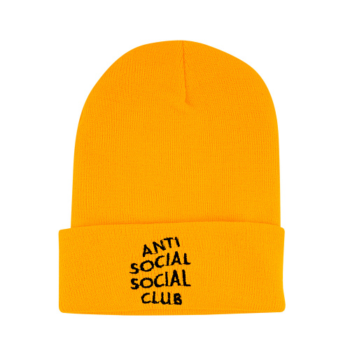 Шапка "Anti social" (желтая)