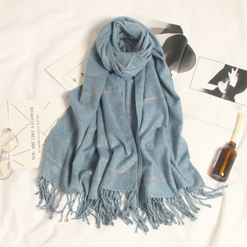 Шарф "Лондон", голубой