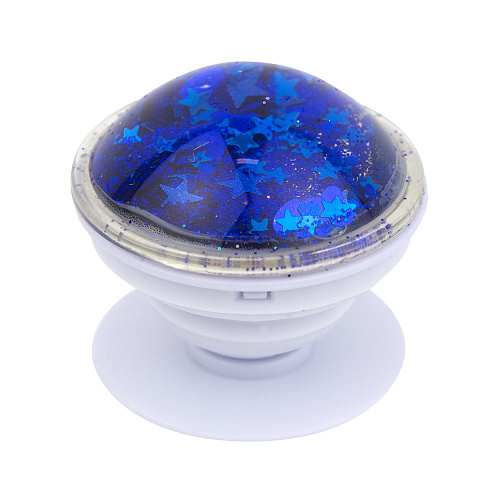 Держатель для телефона/попсокет "Glitter" (синий)