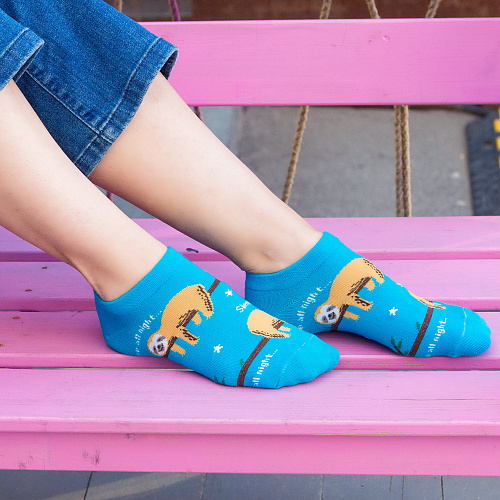 Носки короткие "Сплю всю ночь", разм.35-39