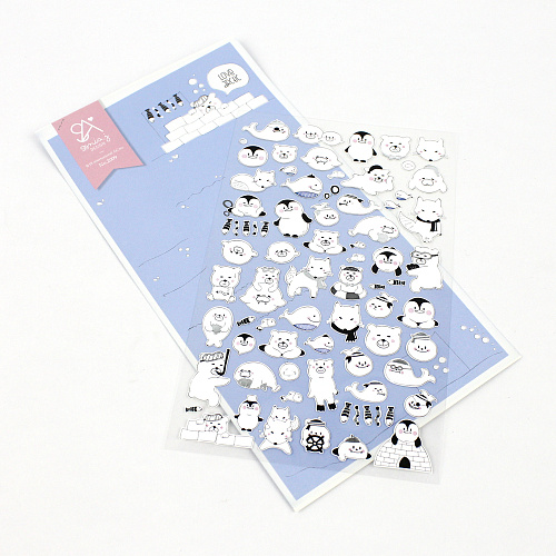 Стикеры "Зверята" (белые)