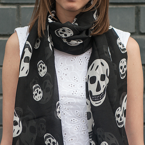Шарф "Skull" (черный)