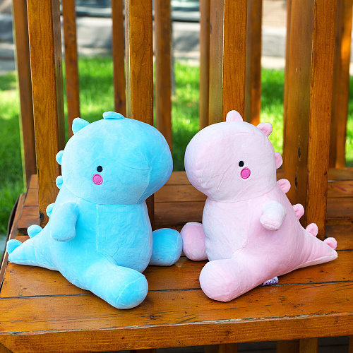 Игрушка-подушка "Динозавр" (голубой маленький)