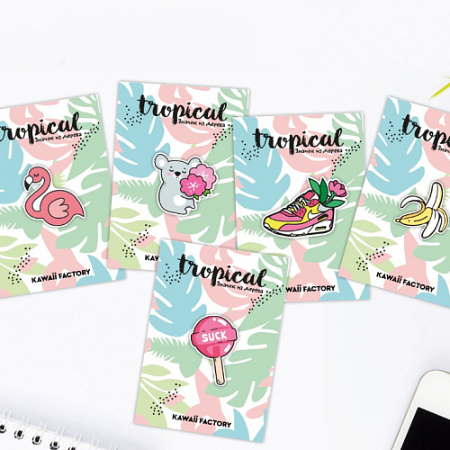 Значок "Коала и цветы"