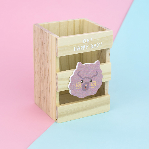 Подставка для ручек "Alpaca" (розовая)