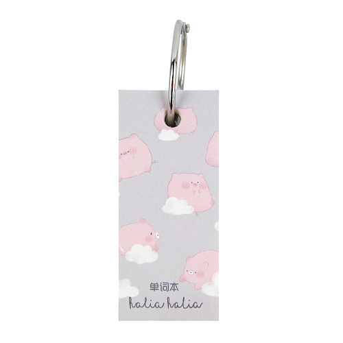 Отрывной блокнот "Kawaii pig" (серый)