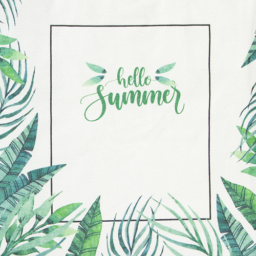 Эко-сумка шоппер с принтом "Summer" (белая)