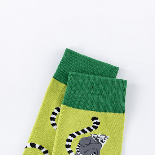 Носки "Лемуры" (зеленые)