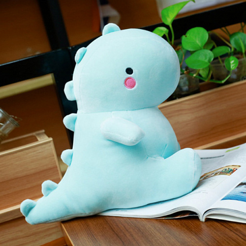 Игрушка-подушка "Динозавр" (голубой маленький)