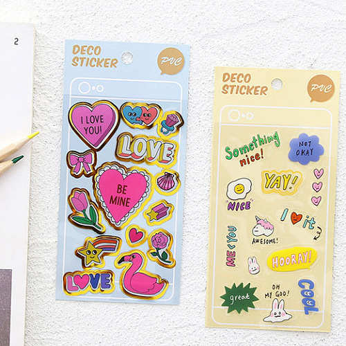 Наклейки "Colorful ver.1" (love)