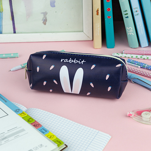 Пенал "Rabbit" темно-синий