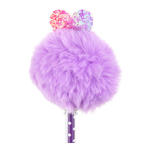 Ручка "Pom Pom" (фиолетовая с сердечком)