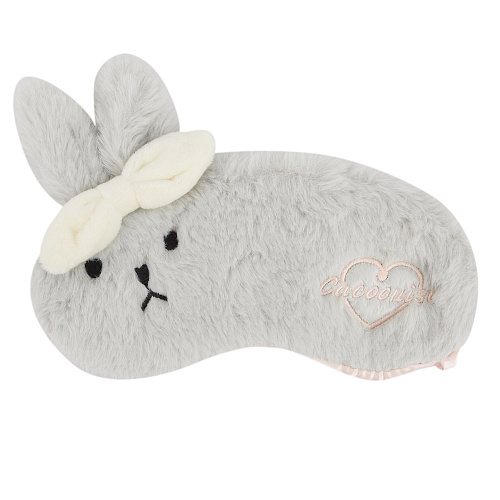 Маска для сна с бантиком "Кролик" (серая)