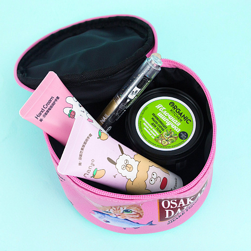 Косметичка "Любимые консервы", розовый