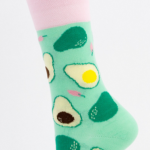 Носки "Kawaii avocado", разм.35-39