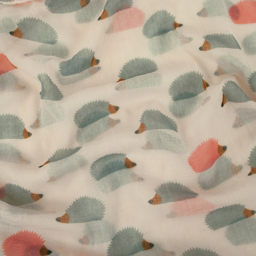 Шарф "Ежики" (розовый)