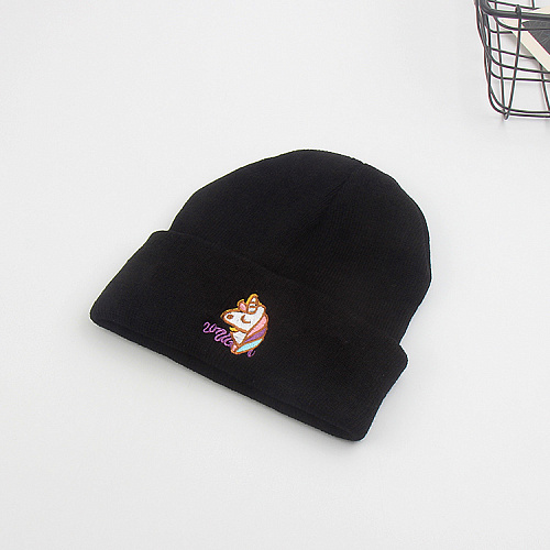Шапка "Единорог" (черная)