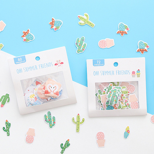 Набор стикеров "Ассорти" (кактусы)