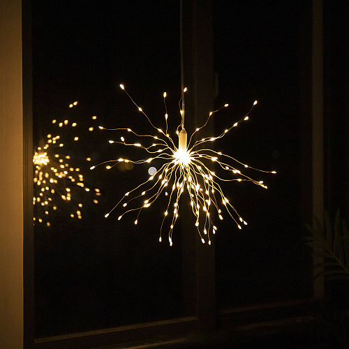 Гирлянда "Одуванчик" (теплый белый), LED, батарейки