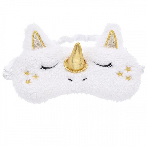 Маска для сна "Единорог" (золото)