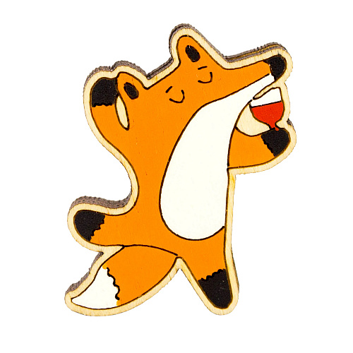 Значок "Лиса и вино"