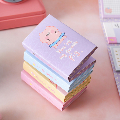 Набор стикеров "Cutie pig small" (розовый)