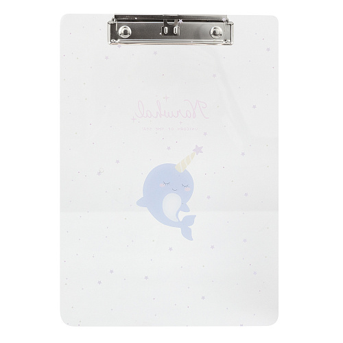 Папка-планшет "Прозрачный" (нарвал)