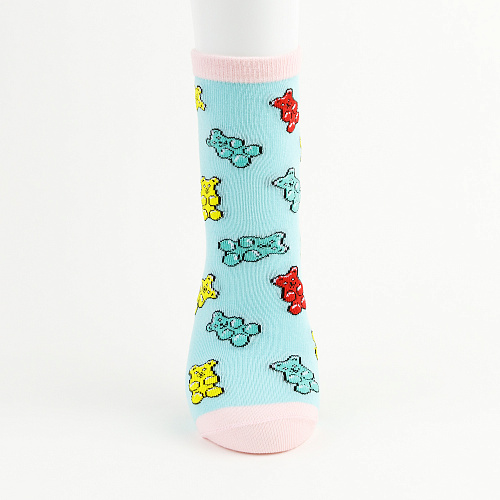 Носки "Мишки на мятном", разм.35-39