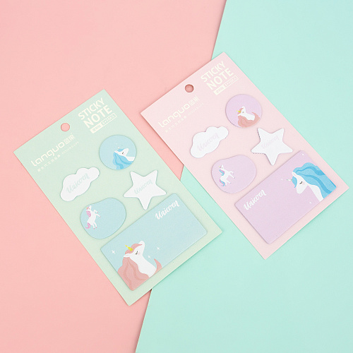 Набор стикеров для записей "Magic unicorn" (розовый)
